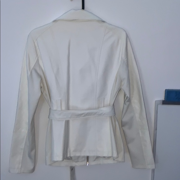 GUESS White Faux-leather Moto jacket - Picture 2 of 5